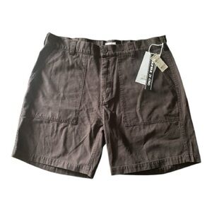NWT-OBEY-MENS BROWN UTILITY SHORTS-SIZE 36